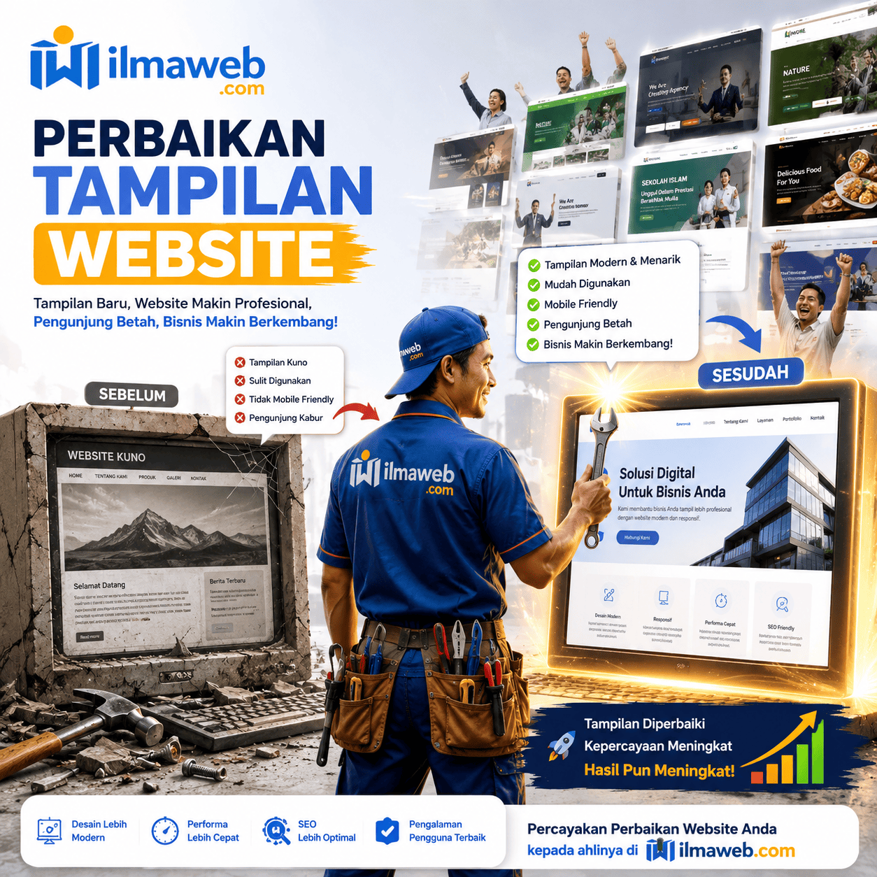 Perbaikan Tampilan Website gambar 1