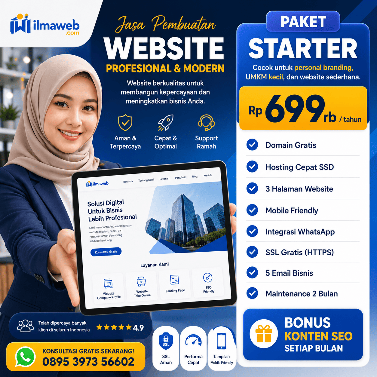 Jasa Website Paket STARTER