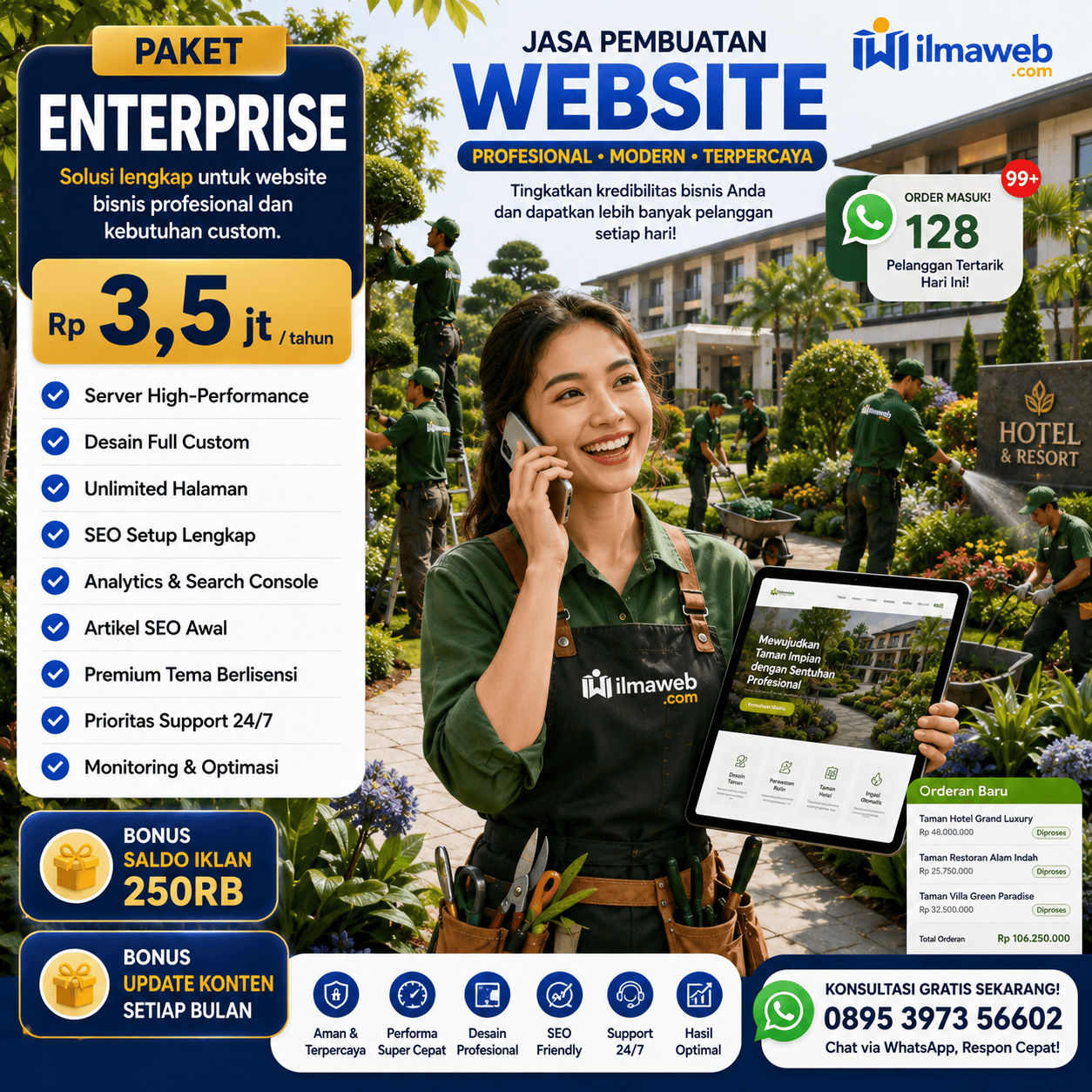 Jasa Website Paket Custom ENTERPRISE